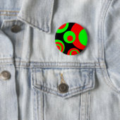 Badge Rond 5 Cm Bulles Abstraites 01 (En situation)