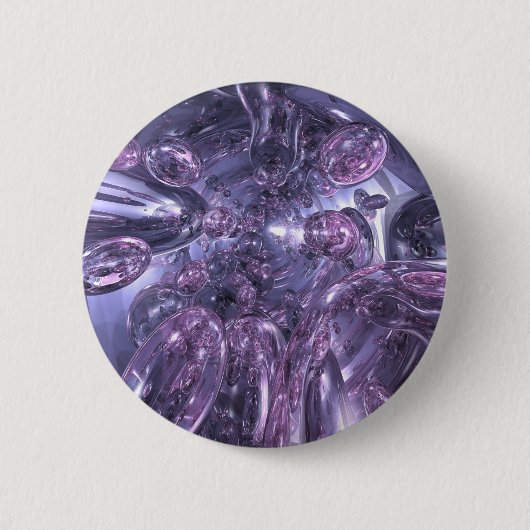 Badge Rond 5 Cm Bulles bleues (Devant)