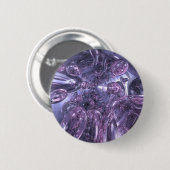Badge Rond 5 Cm Bulles bleues (Devant & derrière)