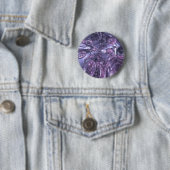 Badge Rond 5 Cm Bulles bleues (En situation)