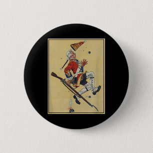 Badge Rond 5 Cm Bulles de Dodges du soldat britannique Redcoat - A