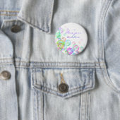 Badge Rond 5 Cm Bulles de savon (En situation)