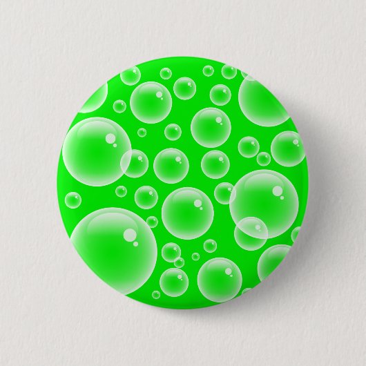 Badge Rond 5 Cm Bulles vertes (Devant)