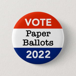 Badge Rond 5 Cm Bulletin de vote Élections de mi-mandat 2022