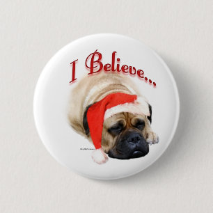 Badge Rond 5 Cm Bullmastiff je crois - Bouton