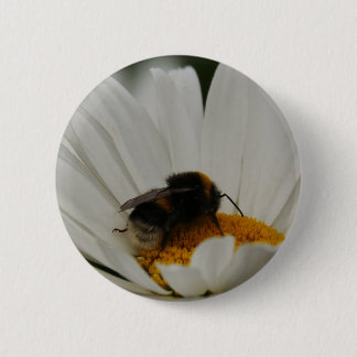 Badge Rond 5 Cm Bumblebee sur l'insigne de fleurs