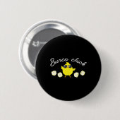 Badge Rond 5 Cm Bunco Chick Easter Spring Bunco Dice (Devant & derrière)