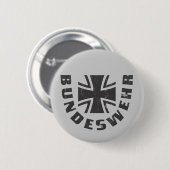 Badge Rond 5 Cm Bundeswehr Deutschland, Luftwaffe, l'Armée de (Devant & derrière)