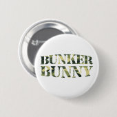 BADGE ROND 5 CM BUNKER BUNNY CAMO / CAMOUFLAGE (Devant & derrière)