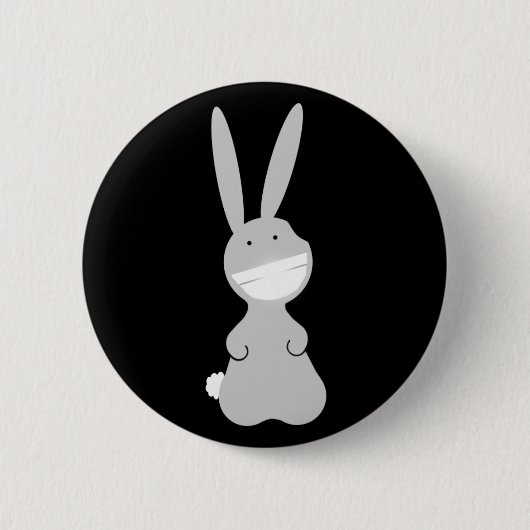 Badge Rond 5 Cm Bunnie Yay (Devant)