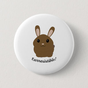 Badge Rond 5 Cm Bunny Earresistible