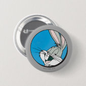 Badge Rond 5 Cm BUNNY™ Retro Blue Patch (Devant & derrière)