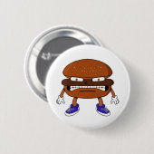 Badge Rond 5 Cm Burger en colère (Devant & derrière)
