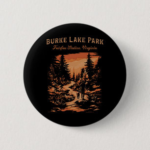 Badge Rond 5 Cm Burke Lake Park Fairfax Station Virginie Randonnée