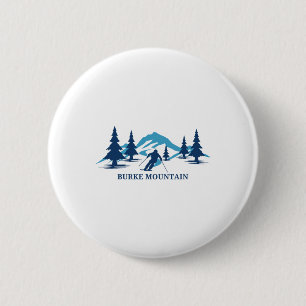 Badge Rond 5 Cm Burke Mountain Vermont Ski Ski Ski Snowboard En