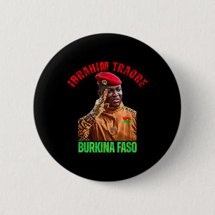 Badge Rond 5 Cm Burkina Faso - Ibrahim Traoré Thomas Sankara