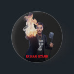 Badge Rond 5 Cm Burning in Your Touch Black T-Shirt - Fabian Starr<br><div class="desc">Wear your favorite song! This premium black t-shirt features "Burning in Your Touch" - the hit track that fans love. Perfect for music enthusiasts, concert-goers, and dedicated fans. The classic black tee is comfortable, versatile, and makes a powerful statement. Show your support for the artist and carry the music with...</div>