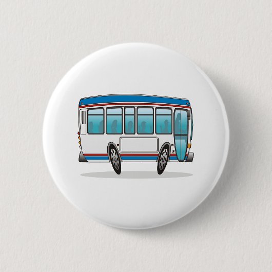 Badge Rond 5 Cm Bus (Devant)