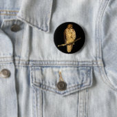 Badge Rond 5 Cm Buse à queue rouge (En situation)