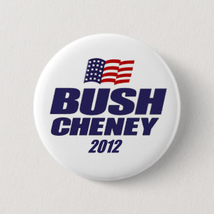 Badge Rond 5 Cm Bush Cheney 2012