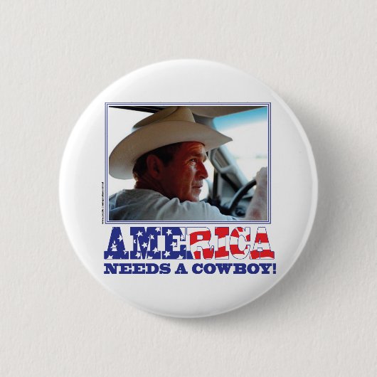 Badge Rond 5 Cm BushAMERICA (Devant)