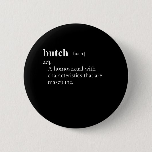 Badge Rond 5 Cm BUTCH (définition) (Devant)