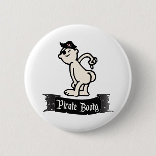 Badge Rond 5 Cm Butin de pirate