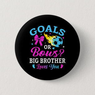 Badge Rond 5 Cm Buts Ou Arcs Grand Frère T'aime Foot Genre