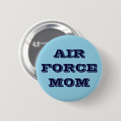 Badge Rond 5 Cm Button Air Force Maman (Devant & derrière)