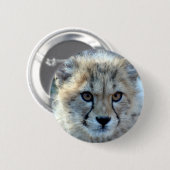 Badge Rond 5 Cm Button-cheetah-cub10x10 (Devant & derrière)