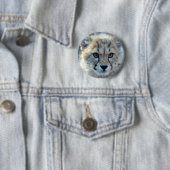 Badge Rond 5 Cm Button-cheetah-cub10x10 (En situation)