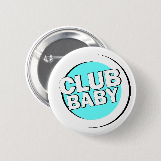 Badge Rond 5 Cm Button Club_Baby (Devant & derrière)