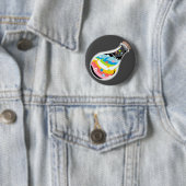 Badge Rond 5 Cm Button Queer Pride (En situation)