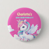 Badge Rond 5 Cm Button to a magical birthday party. (Devant)