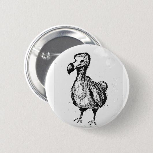 Badge Rond 5 Cm Button with Dodo (Devant & derrière)