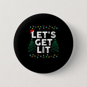 Badge Rond 5 Cm Buvons Lit Boire Drôle cadeau de Noël