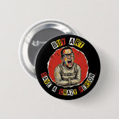 Badge Rond 5 Cm Buy Art Save A Crazy Person Button (Devant & derrière)