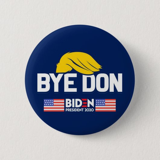 Badge Rond 5 Cm Bye Don BIDEN 2020 Président HARRIS (Devant)
