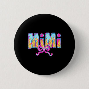 Badge Rond 5 Cm Bysebyll Mimi Coquette noeud glace Bysebyll goutte