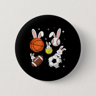 Badge Rond 5 Cm Bysketbyll Bysebyll Footbyll Football Sports Pâque