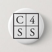 Badge Rond 5 Cm C4SS carré (Devant)