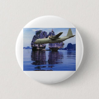 Badge Rond 5 Cm C-130 quelque part dans le South Pacific