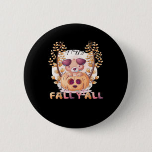 Badge Rond 5 Cm C’est automne Y’all Citrouille automne Halloween C