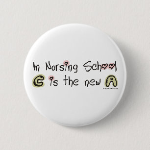 Badge Rond 5 Cm C est nouvel A à l'école d'infirmières