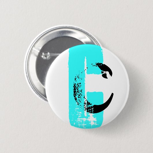 Badge Rond 5 Cm C monogramme (Devant & derrière)