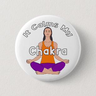 Badge Rond 5 Cm Ça calme mon chakra