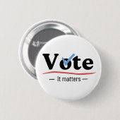 Badge Rond 5 Cm Ça compte vote lumière (Devant & derrière)