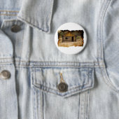 Badge Rond 5 Cm Cabine de montagne (En situation)