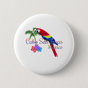 Badge Rond 5 Cm Cabo San Lucas Tropical Beach