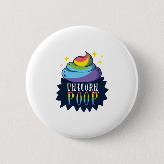Badge Rond 5 Cm Caca de licorne (Devant)